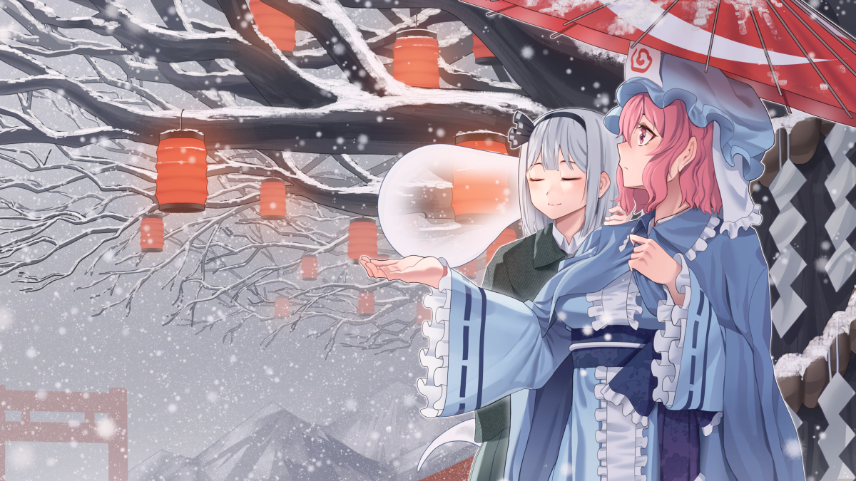 This is a pixiv picture whose title is snow.