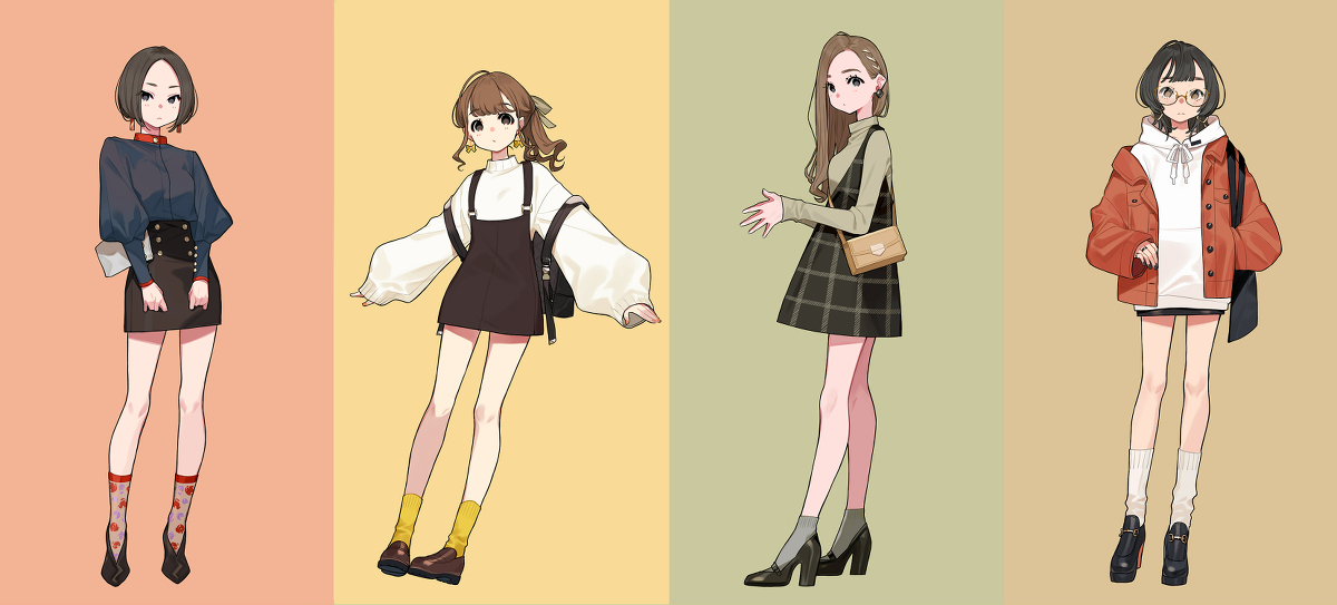 This is a pixiv picture whose title is 秋ファッション.