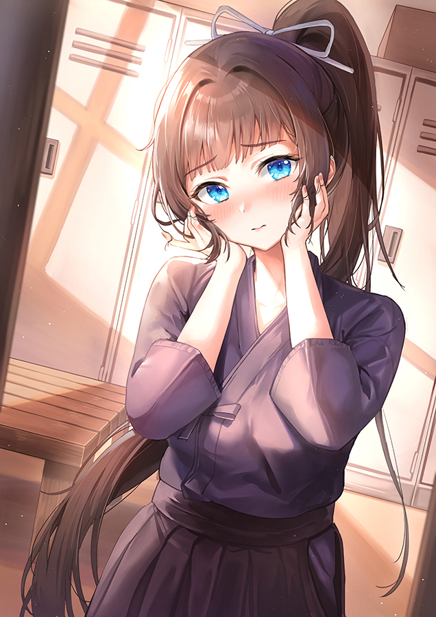 This is a pixiv picture whose title is 新入りくんがどうしても気になる部長さん.