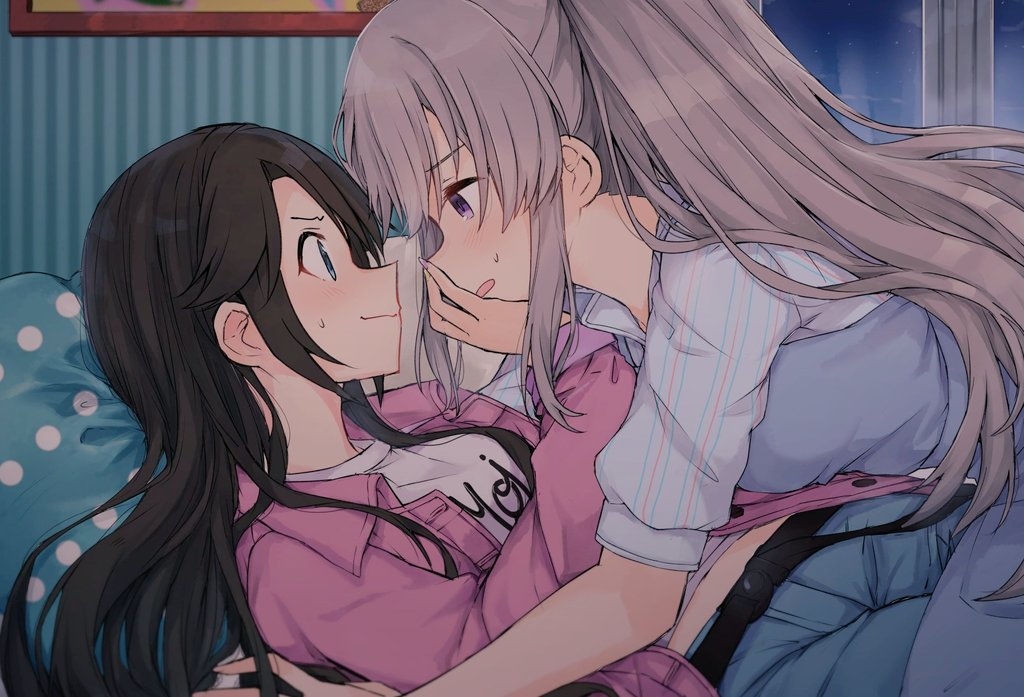 This is a pixiv picture whose title is 今回はお預けされた霧子.