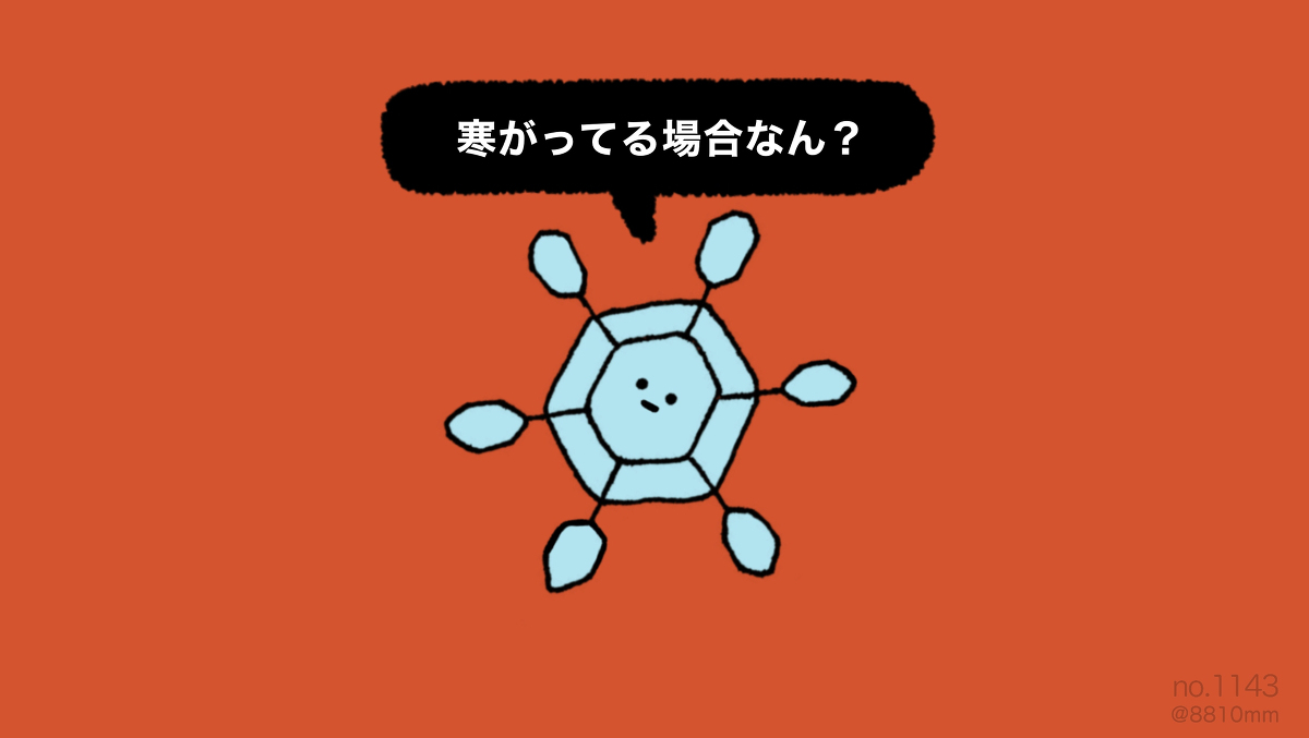 This is a pixiv picture whose title is no.1143 『 厳しい寒さ。』.
