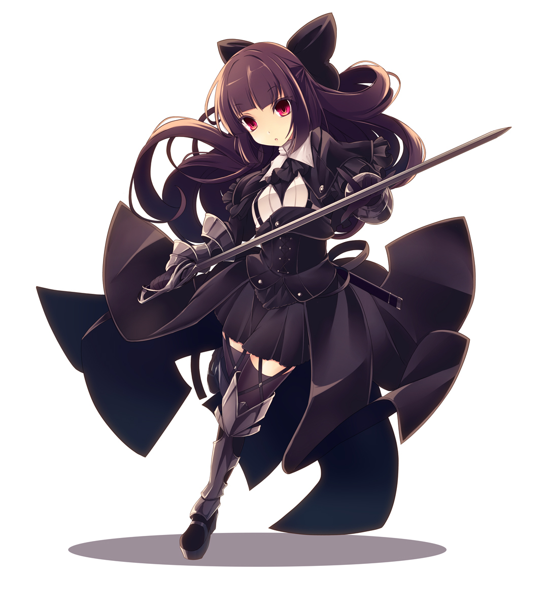 This is a pixiv picture whose title is 騎士お嬢さま.