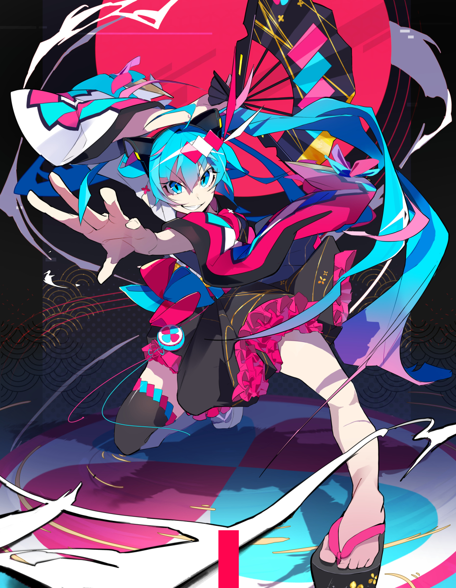 This is a pixiv picture whose title is マジカルミライ2020リメイク.