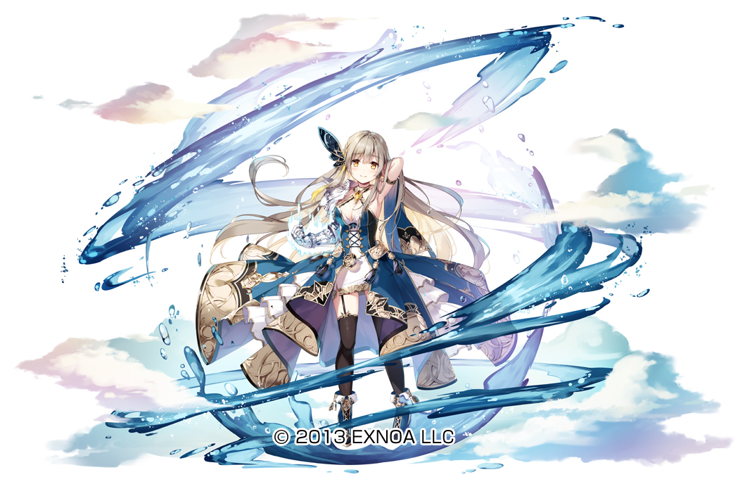 This is a pixiv picture whose title is 千年戦争アイギス『銀腕を掲げし者トラム』.