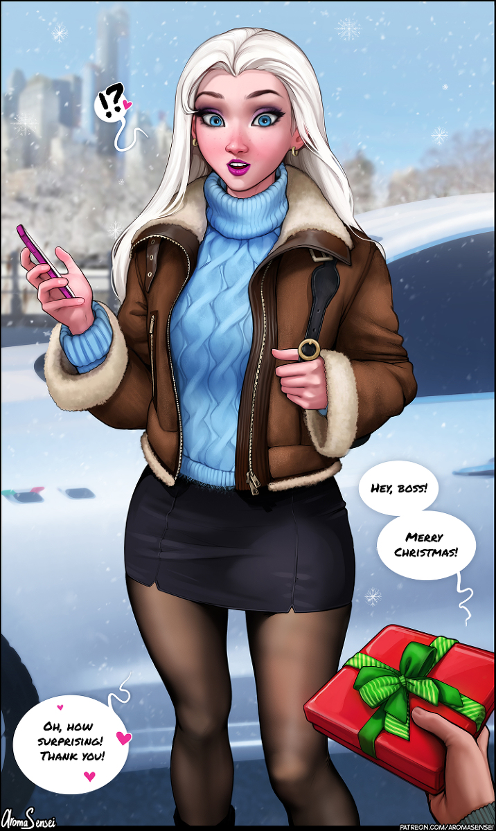 This is a pixiv picture whose title is X-mas present for Elsa!.