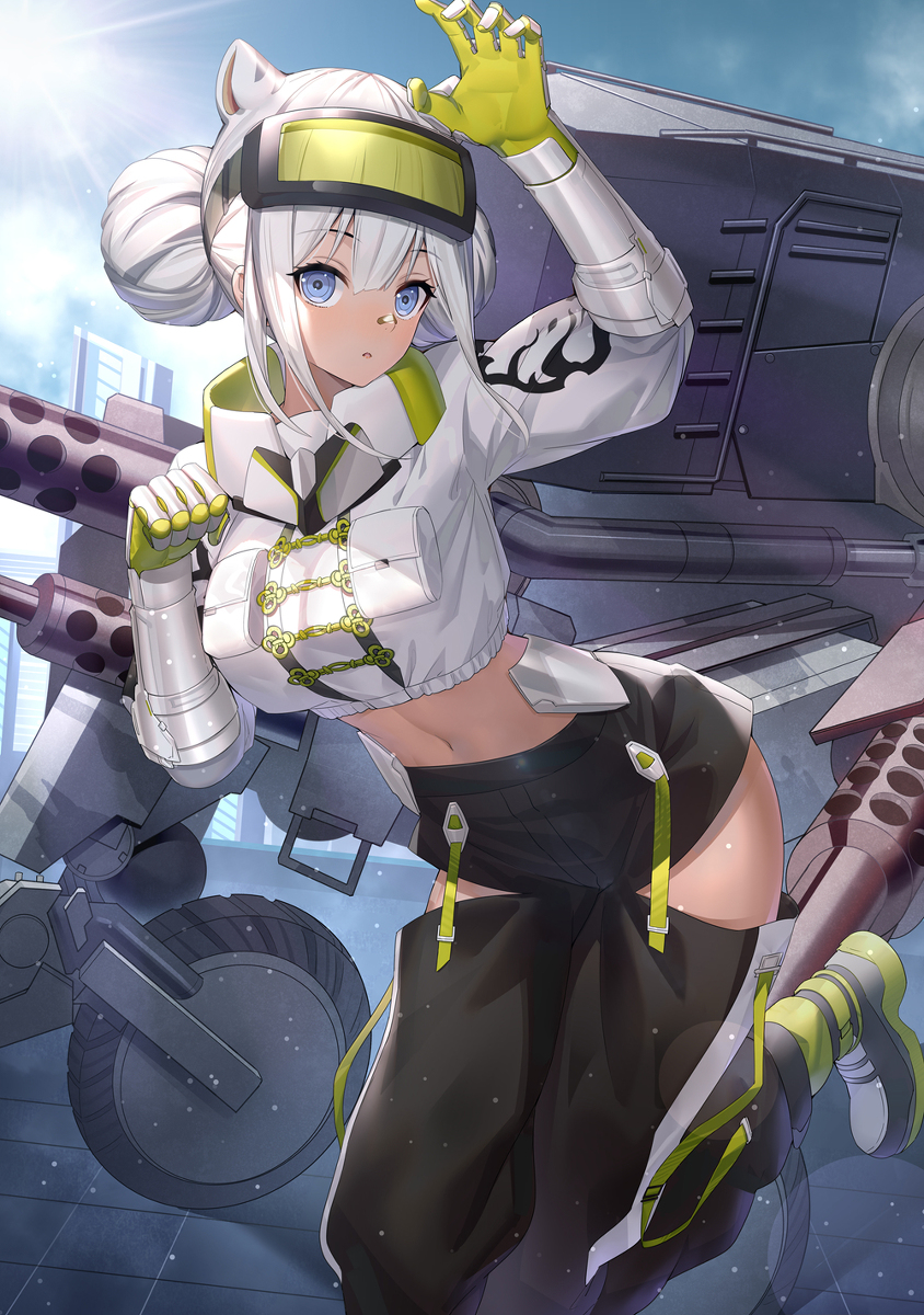 This is a pixiv picture whose title is 解神者-白虎.