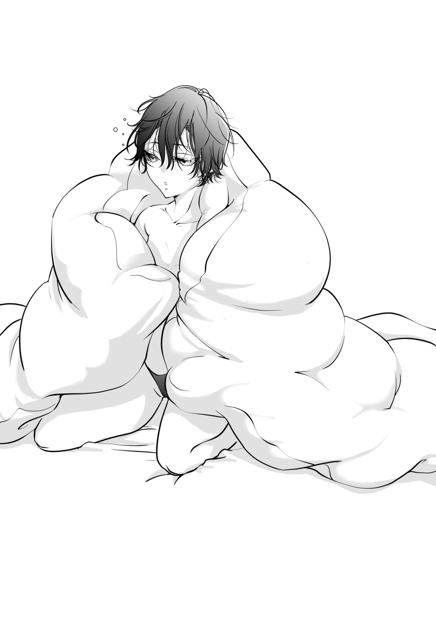 This is a pixiv picture whose title is 夫婦ですが何か？【休日の寝起き】.