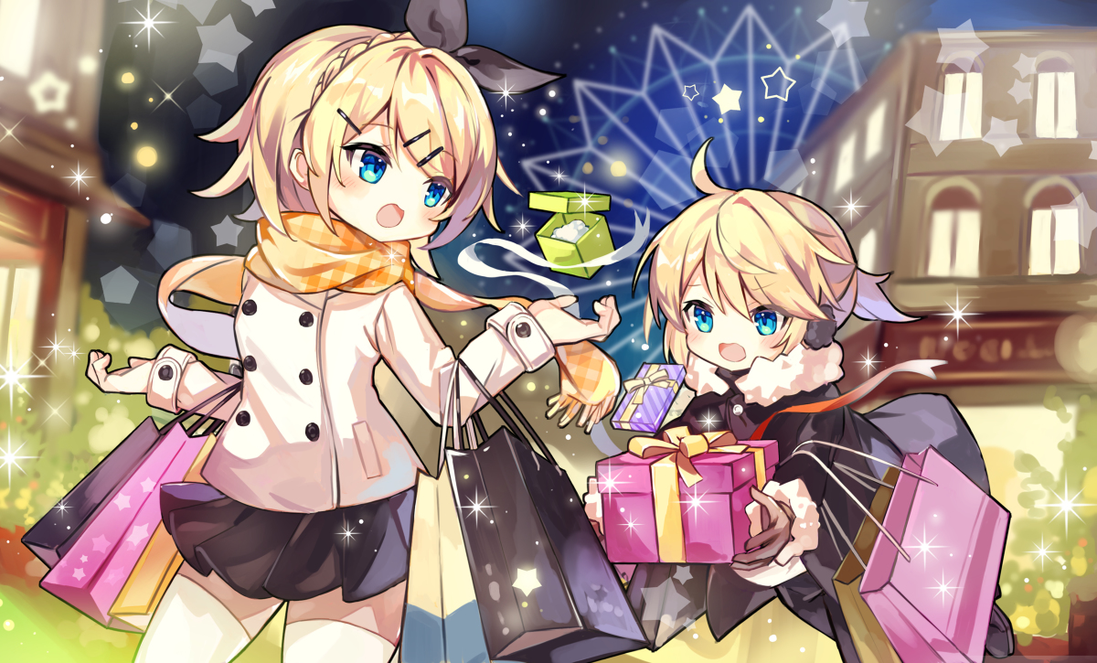 This is a pixiv picture whose title is リンレン.