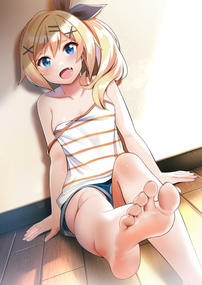 This is a pixiv picture whose title is はゆ足.