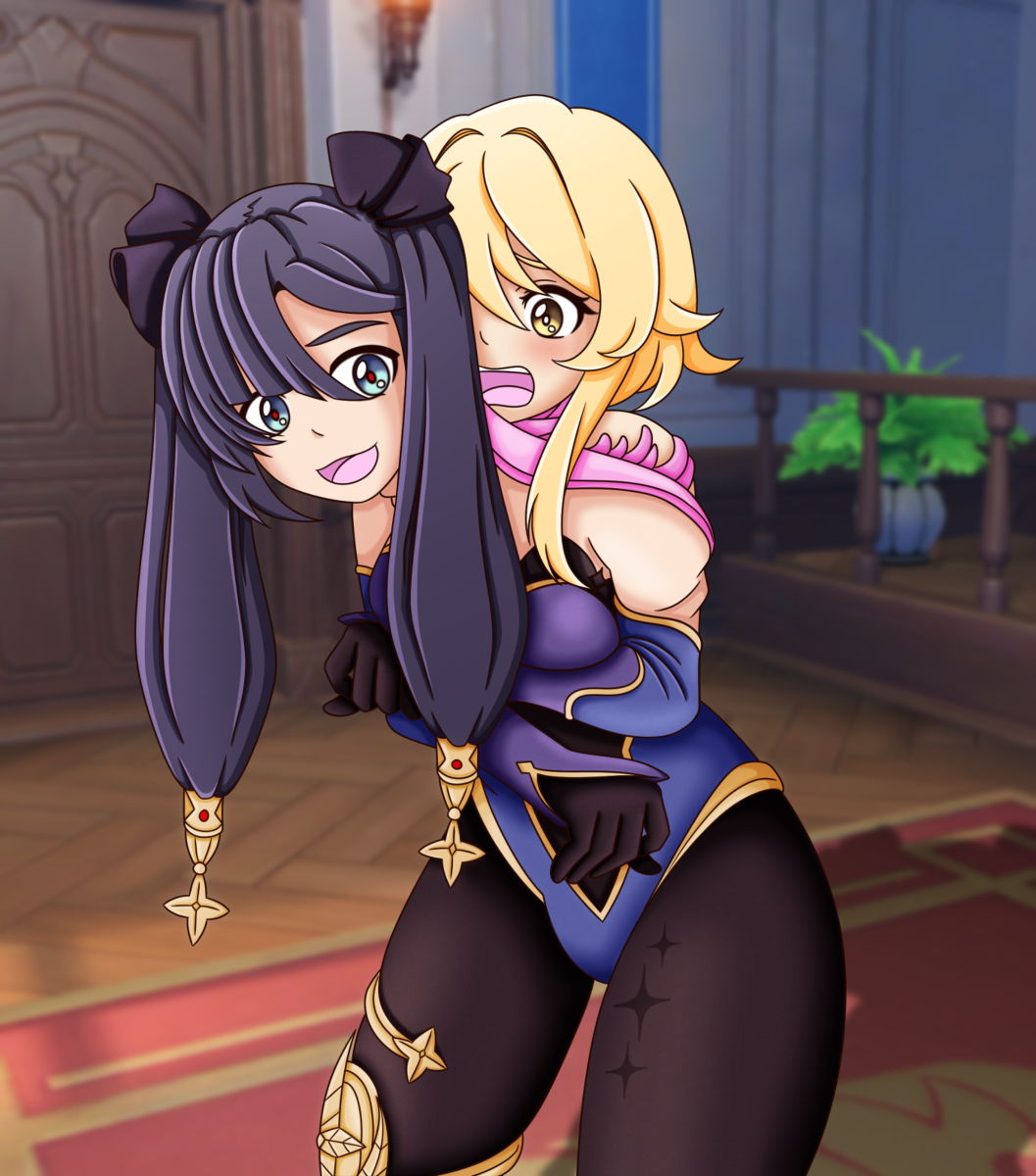 This is a pixiv picture whose title is Living Skinsuit of Mona.