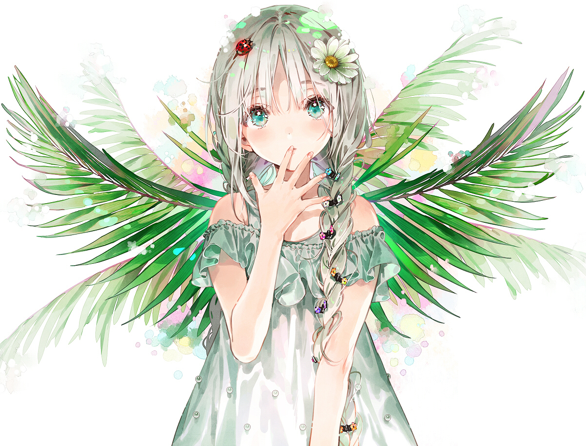 This is a pixiv picture whose title is 翼生えちゃった.
