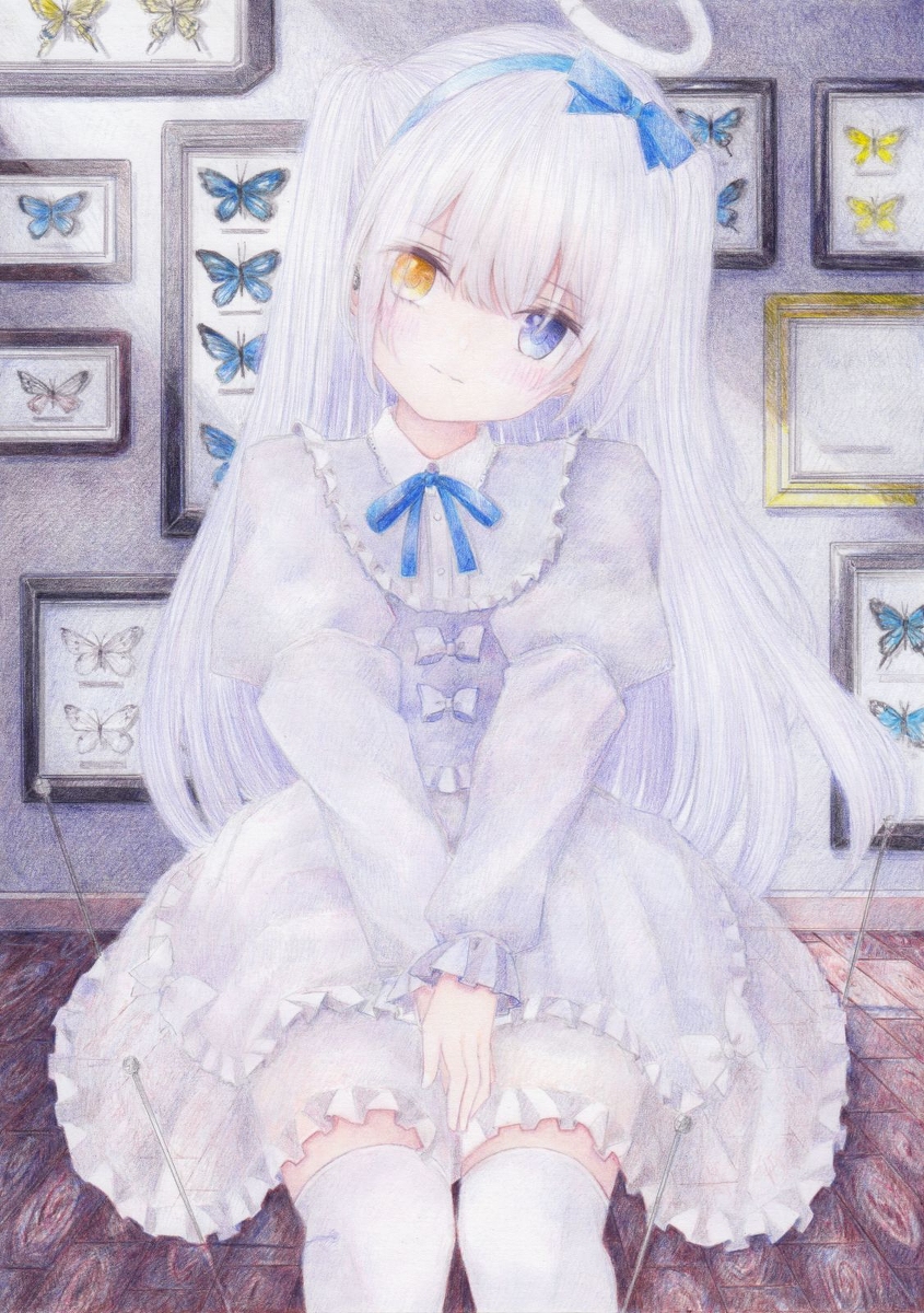 This is a pixiv picture whose title is 展翅.