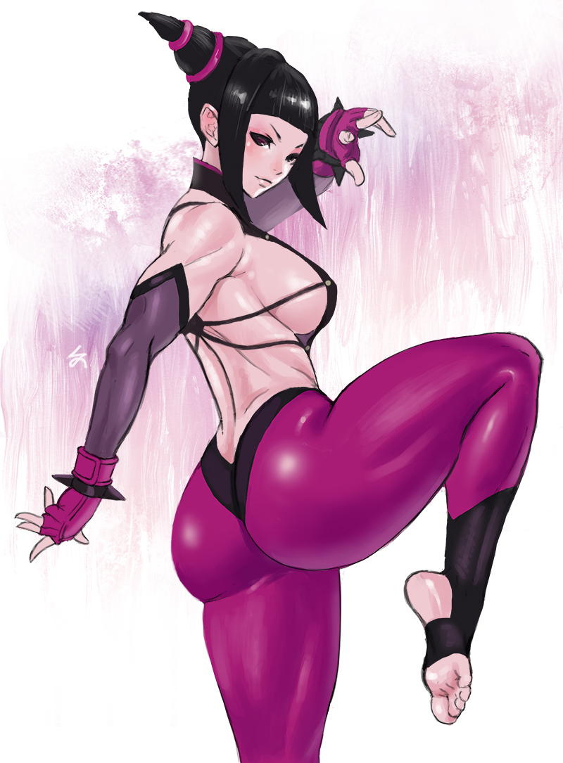 This is a pixiv picture whose title is Juri Han [street fighter].