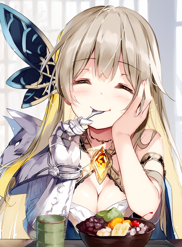 This is a pixiv picture whose title is 無事甘味屋さんに入れたトラム.
