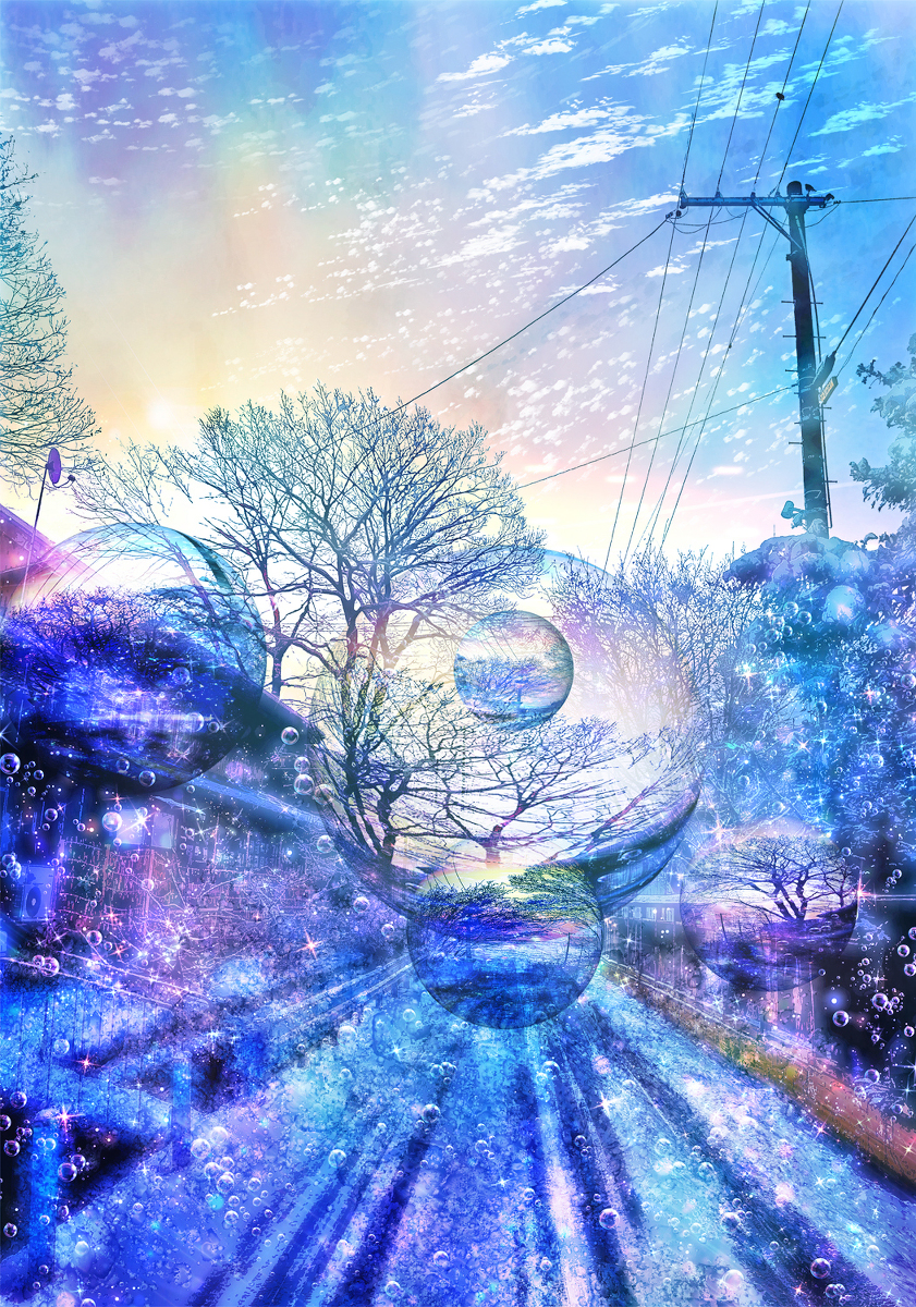 This is a pixiv picture whose title is 雪の朝.