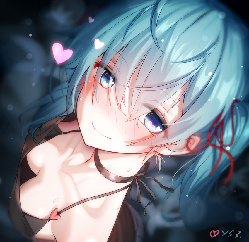 This is a pixiv picture whose title is miku 头.