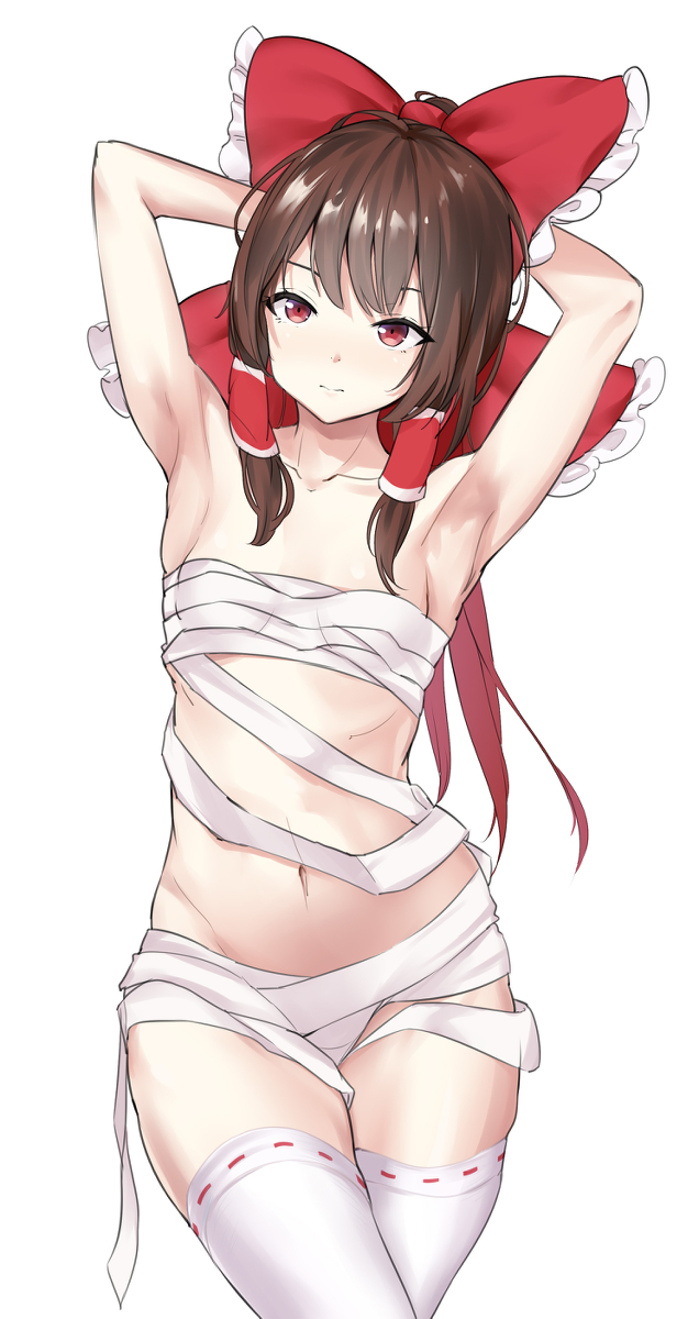 This is a pixiv picture whose title is 灵梦.