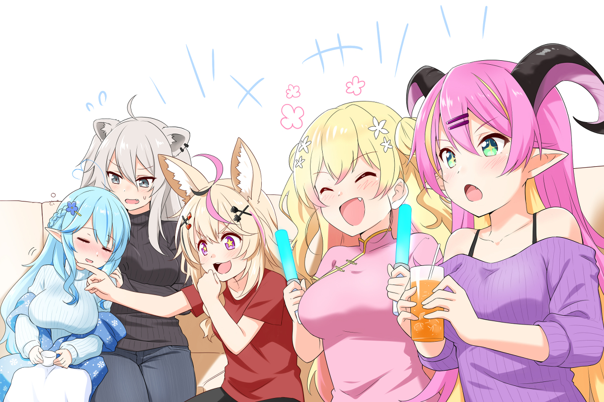 This is a pixiv picture whose title is 先輩のライブお楽しみに！！.