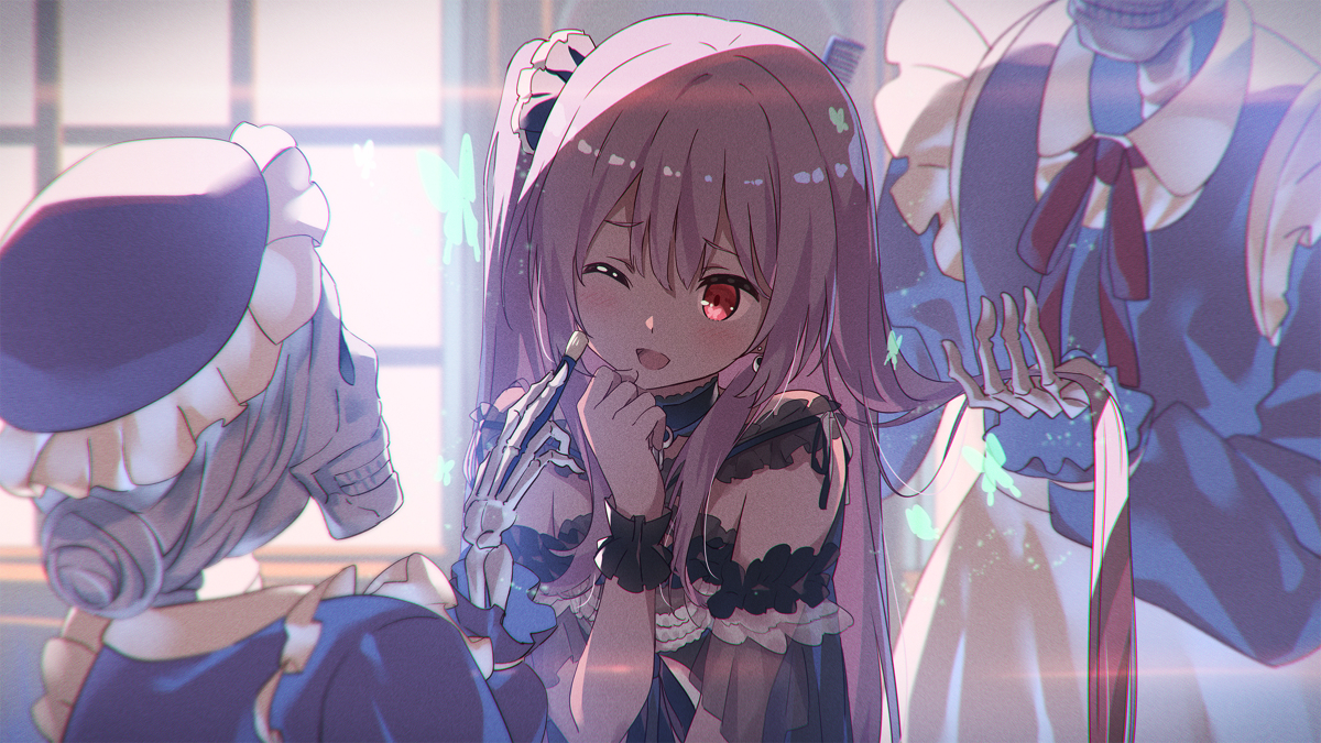 This is a pixiv picture whose title is 姫の身支度.
