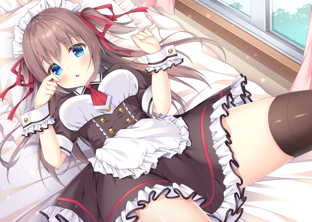This is a pixiv picture whose title is まだ眠いのです…むにゃ.
