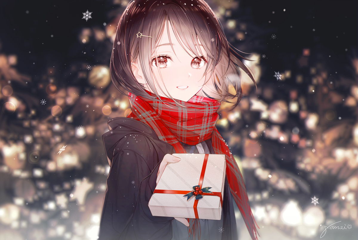 This is a pixiv picture whose title is 「はい、あげます」.