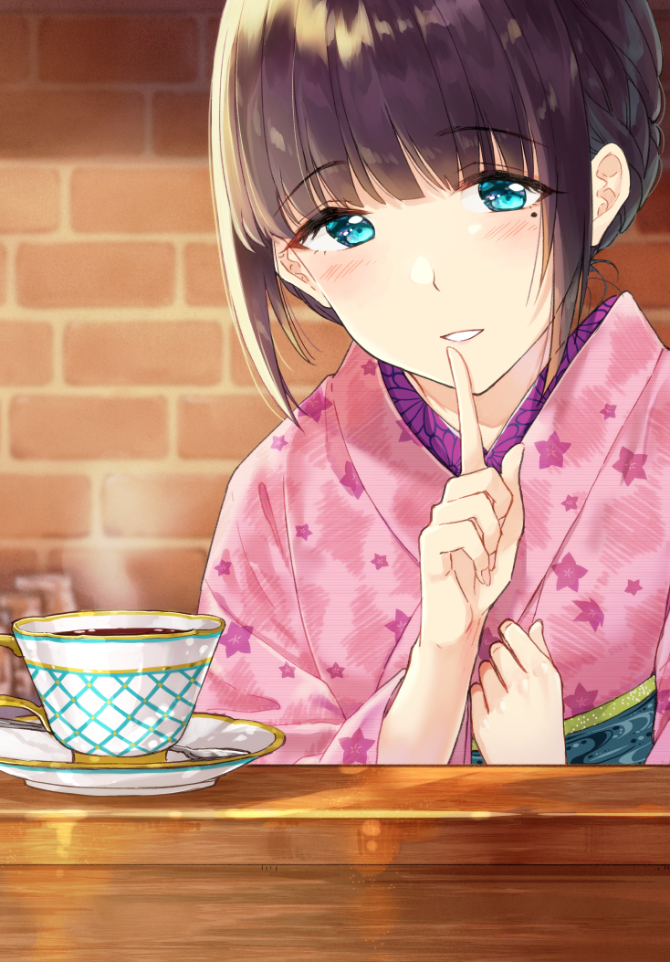 This is a pixiv picture whose title is 珈琲をしづかに3.