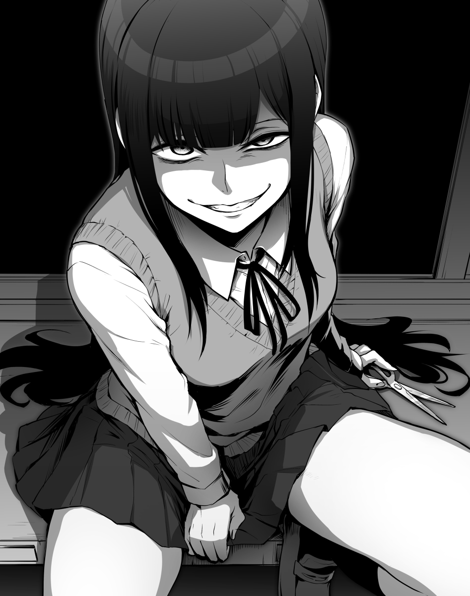 This is a pixiv picture whose title is 復讐JKちゃん.