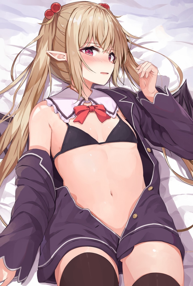 This is a pixiv picture whose title is ツンデレツインテ悪魔ちゃん.