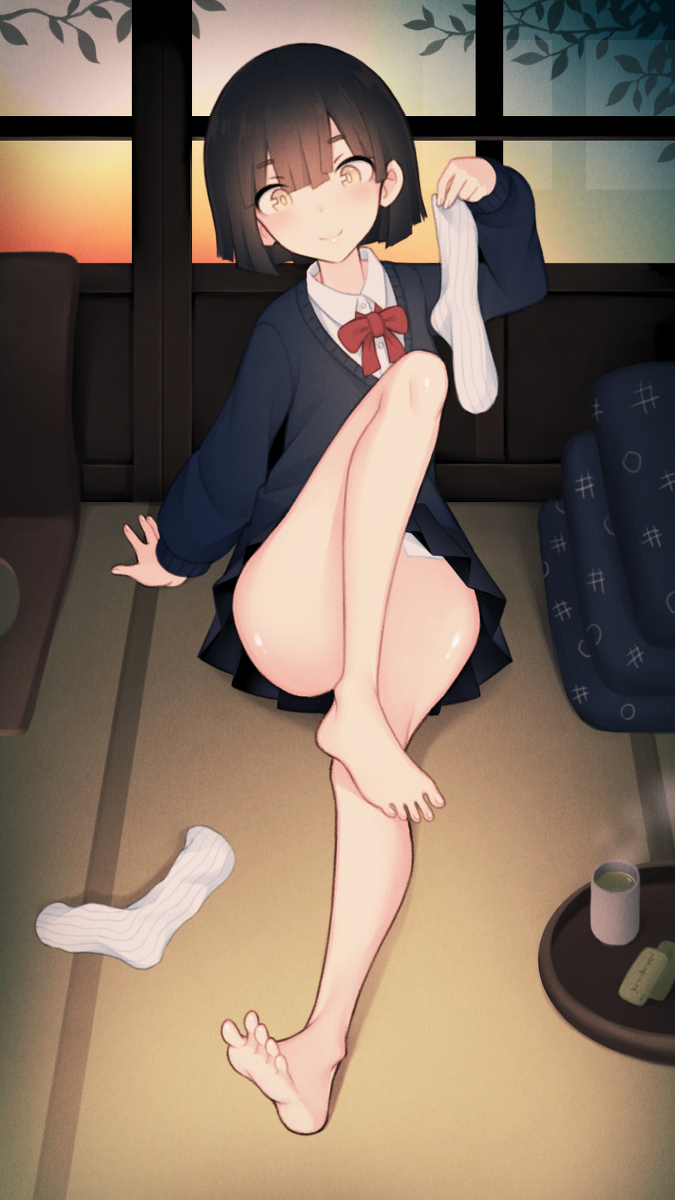 This is a pixiv picture whose title is 旅館でぬぎぬぎ.