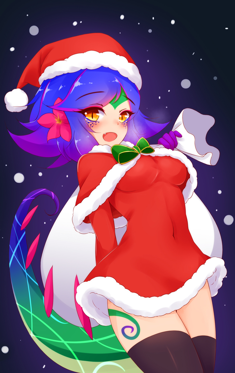 This is a pixiv picture whose title is クリスマスニーコ.