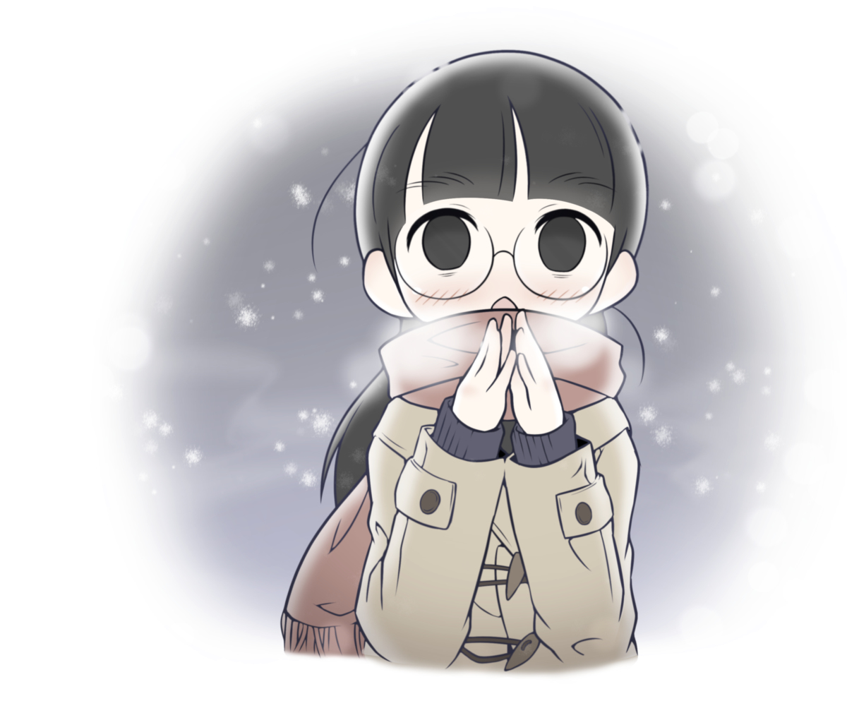 This is a pixiv picture whose title is …あぅ…手袋…忘れちゃったんだけど….