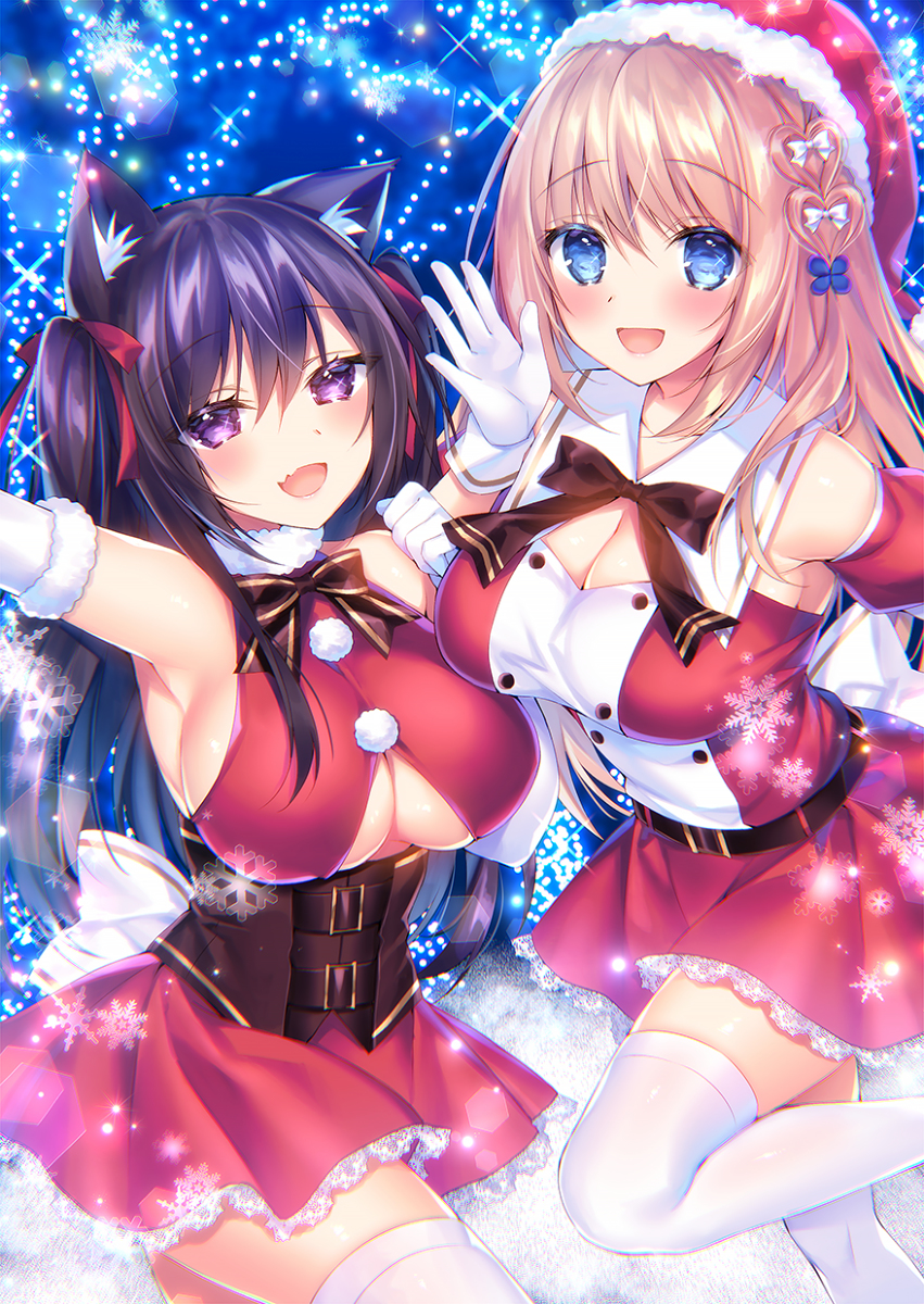 This is a pixiv picture whose title is クリスマス♥.