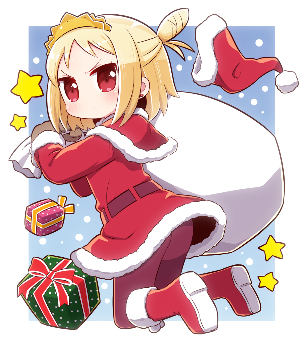 This is a pixiv picture whose title is サンタエメルさま.