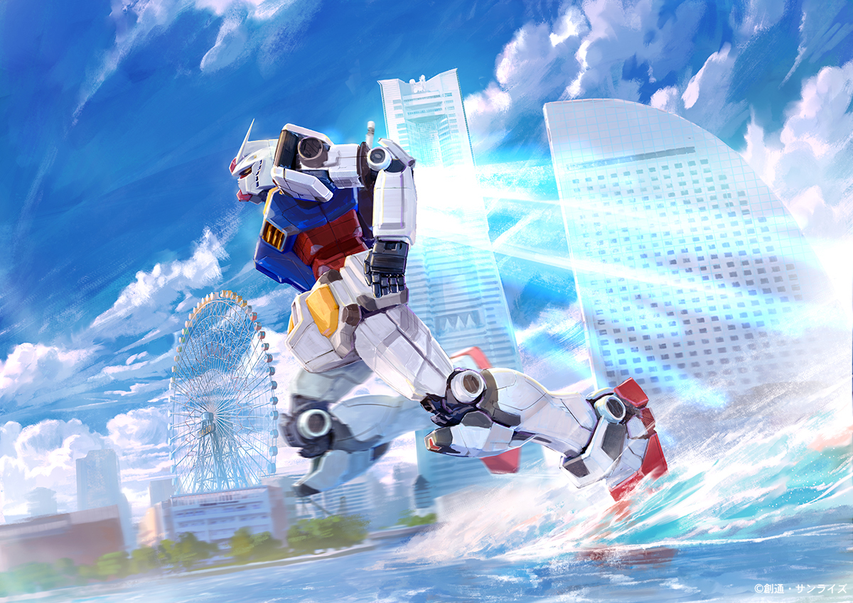 This is a pixiv picture whose title is GUNDAM FACTORY YOKOHAMA.