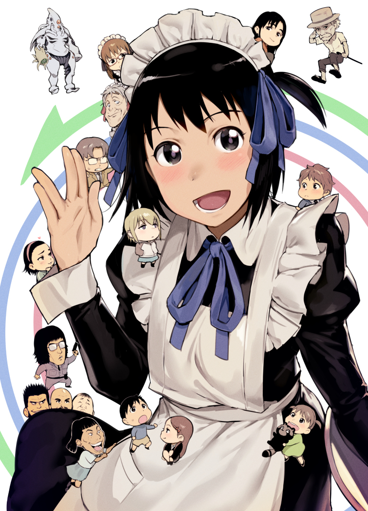 This is a pixiv picture whose title is それでも町は廻っている.