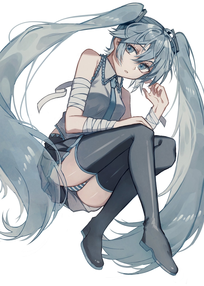 This is a pixiv picture whose title is 初音ミク.