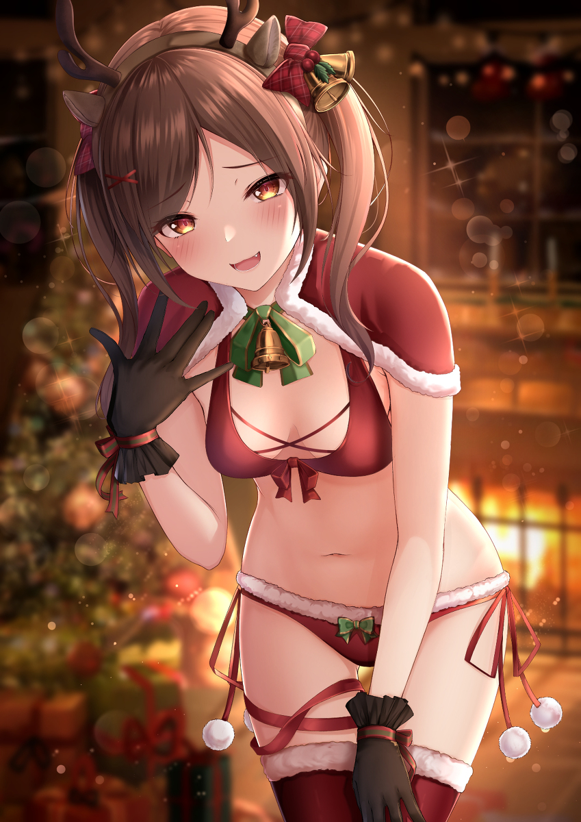 This is a pixiv picture whose title is もしかしてクリスマスにぼっちですかぁ？.