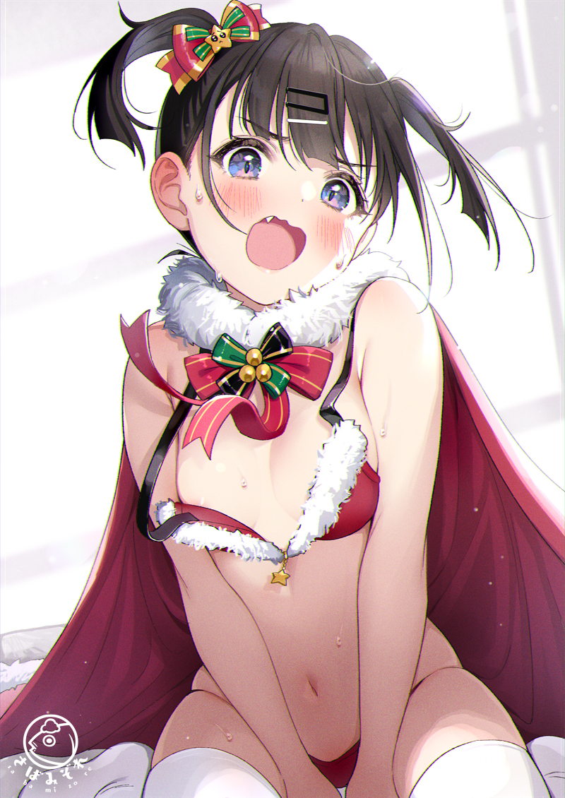 This is a pixiv picture whose title is プレゼントは、お、おっぱいです！……何よ！！？.