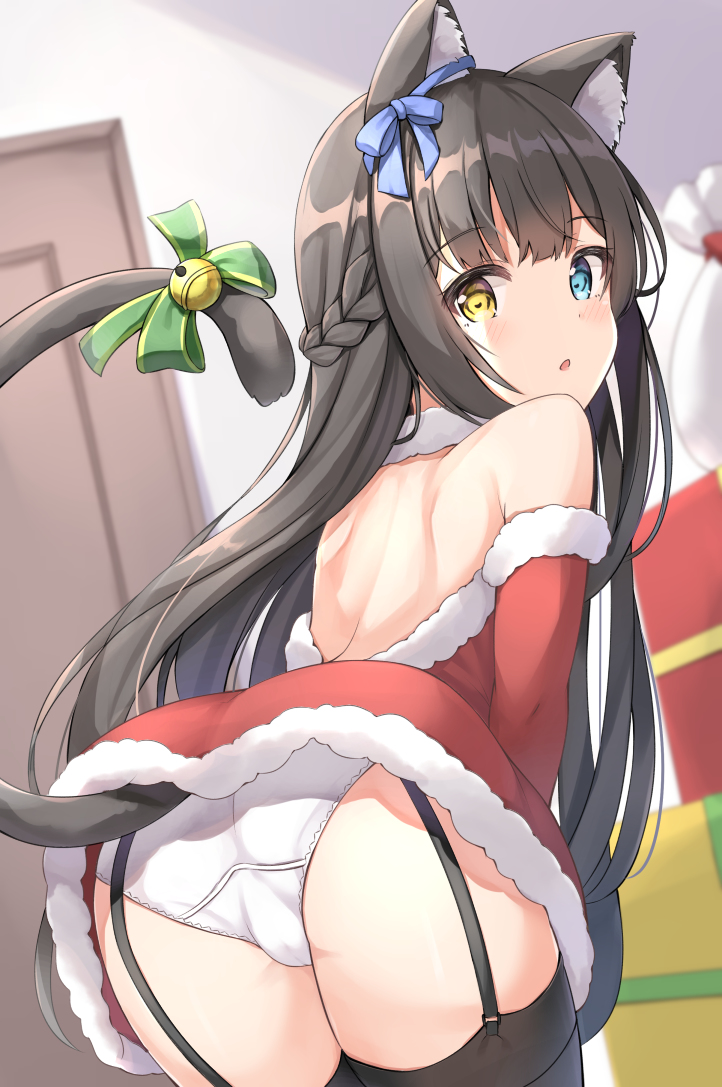 This is a pixiv picture whose title is ホワイトクリスマス🐱.