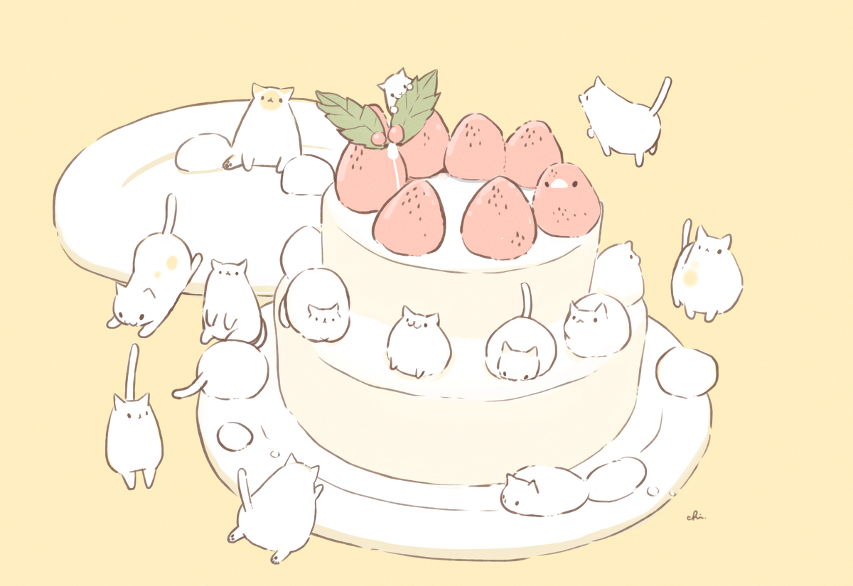 This is a pixiv picture whose title is クリスマスケーキ.