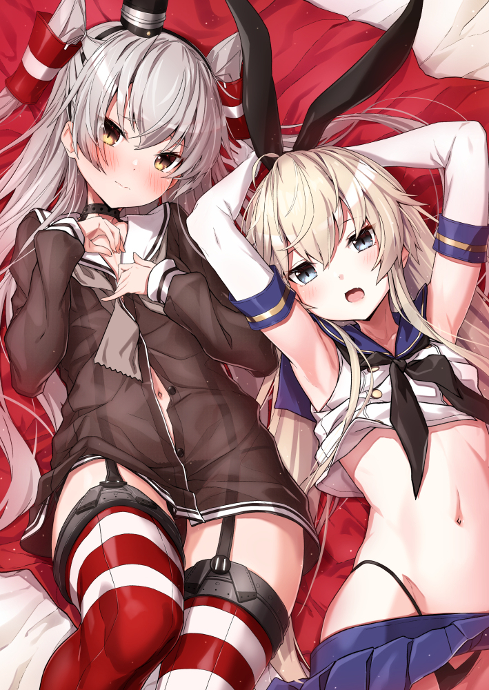 This is a pixiv picture whose title is 寝そべり.