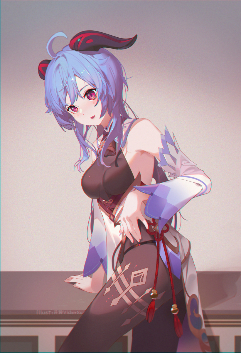 This is a pixiv picture whose title is 《椰羊》.
