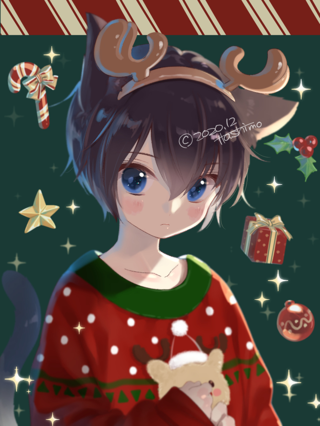 This is a pixiv picture whose title is 🎅.