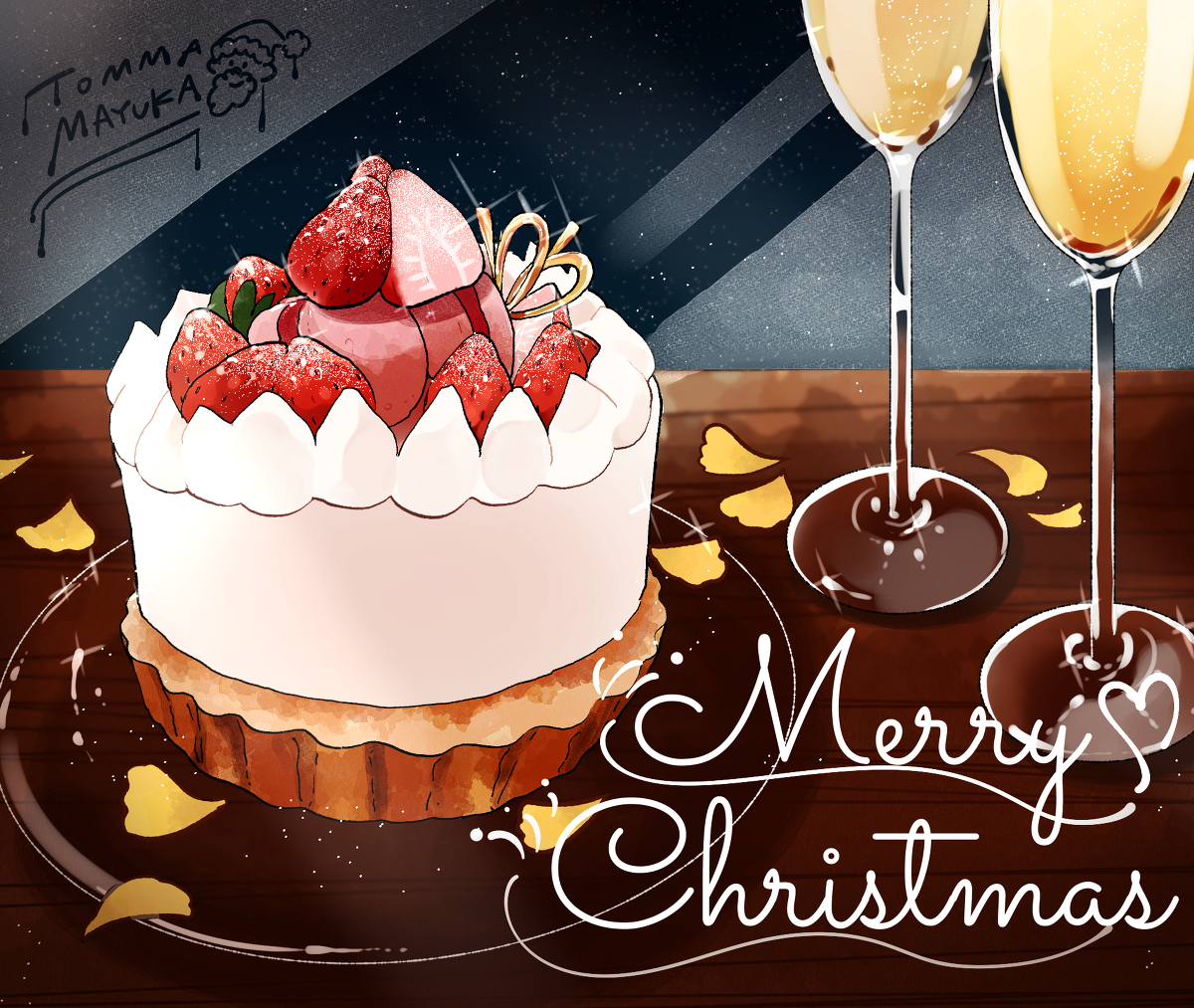 This is a pixiv picture whose title is Merry Christmas.
