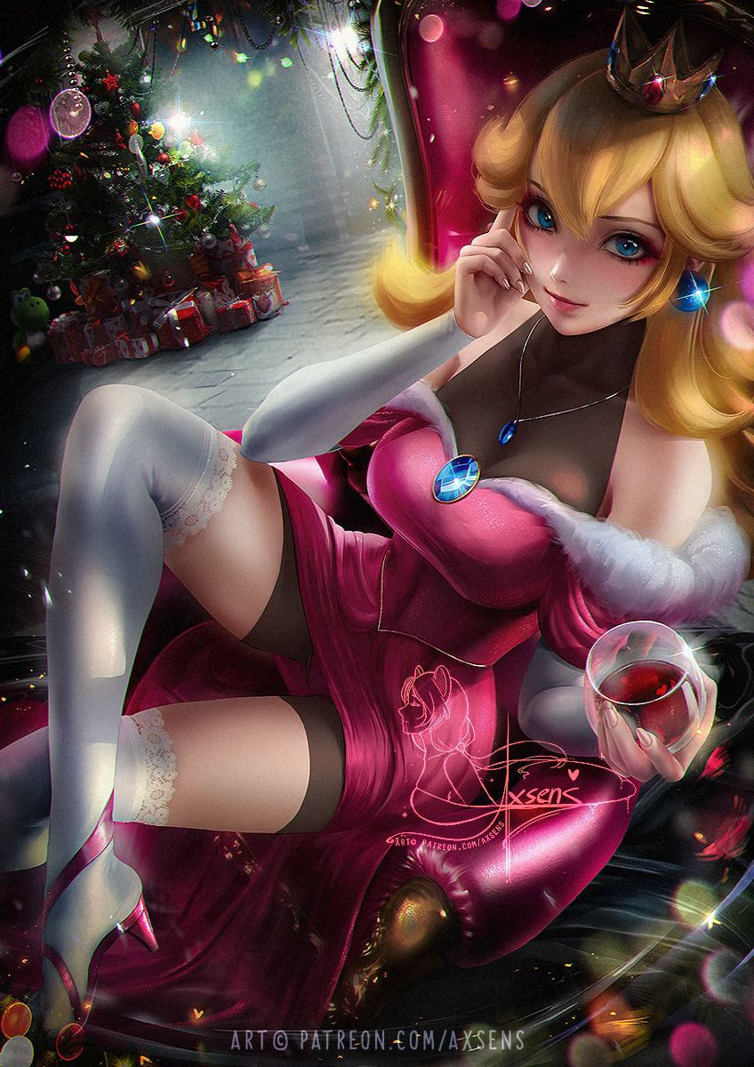 This is a pixiv picture whose title is Xmas Peach.