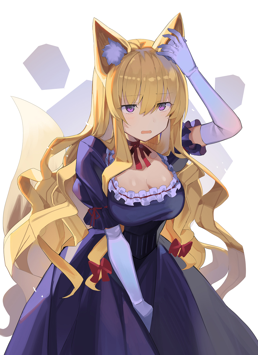 This is a pixiv picture whose title is キツネ耳ゆかり.