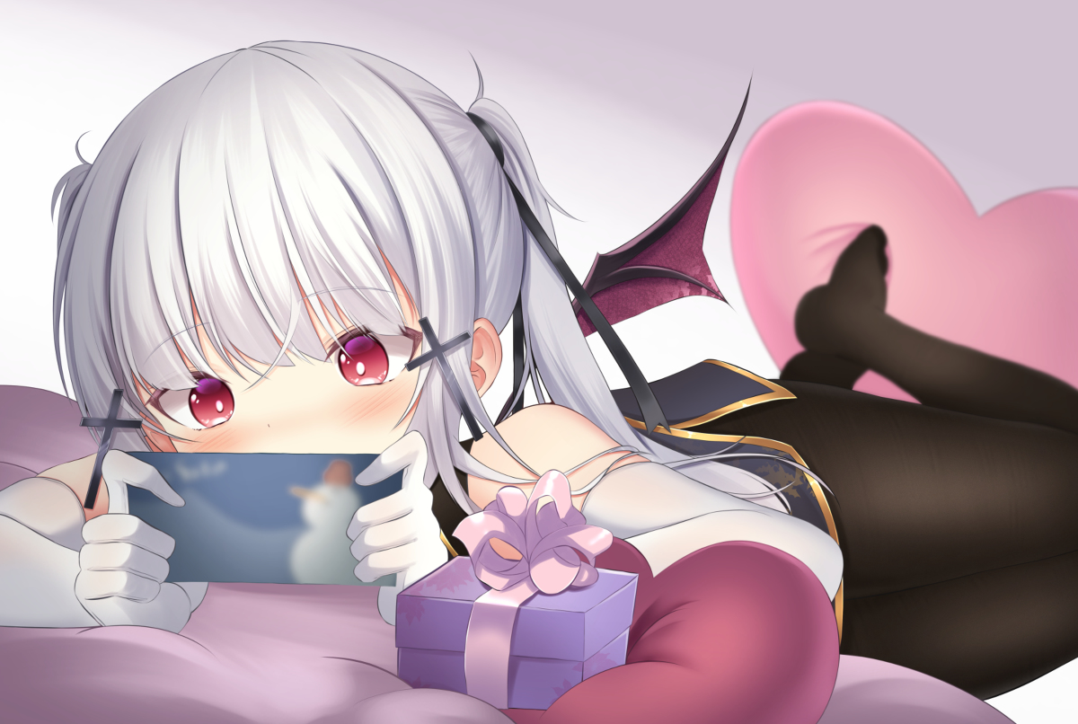 This is a pixiv picture whose title is (プレゼント…渡そうと思ったら貰っちゃった).