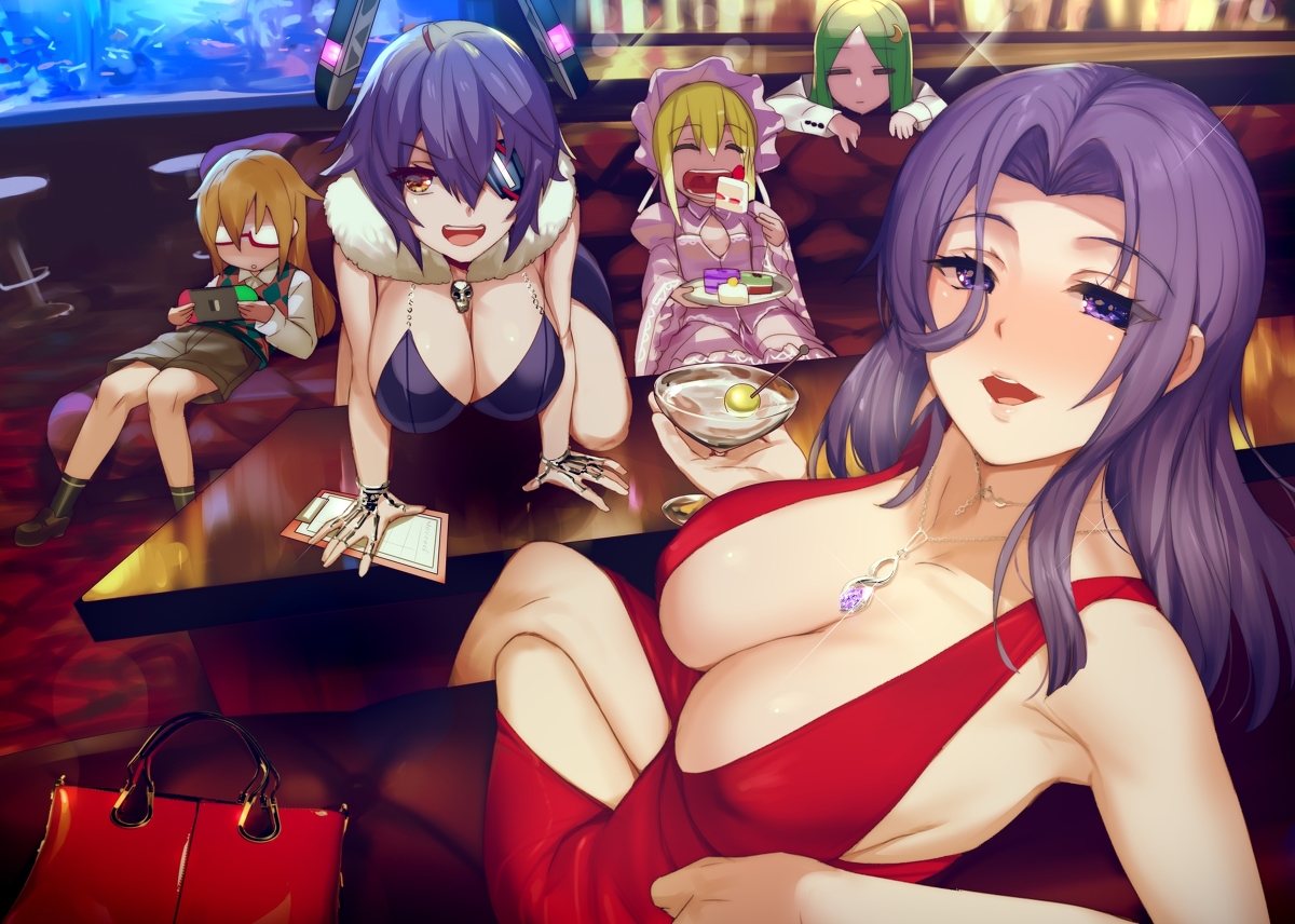 This is a pixiv picture whose title is 珍しく龍田に飲みに誘われたのでついていったら.