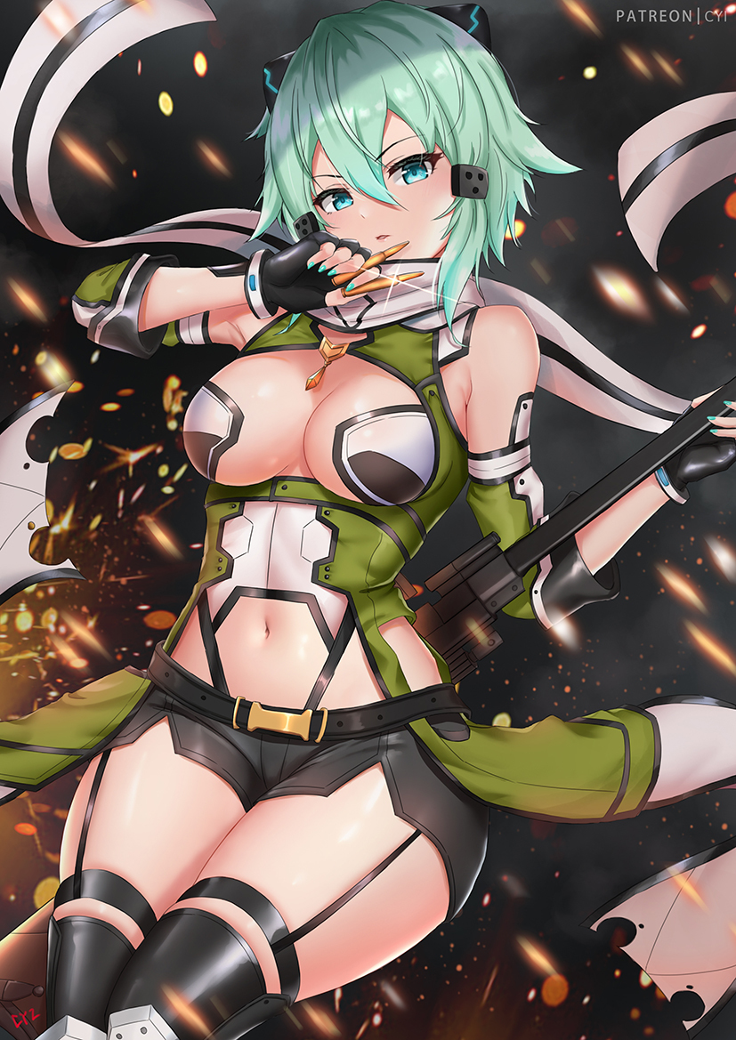 This is a pixiv picture whose title is 弾雨.