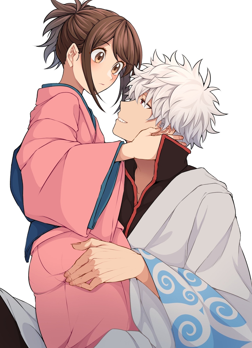 This is a pixiv picture whose title is 【銀妙】おしり.